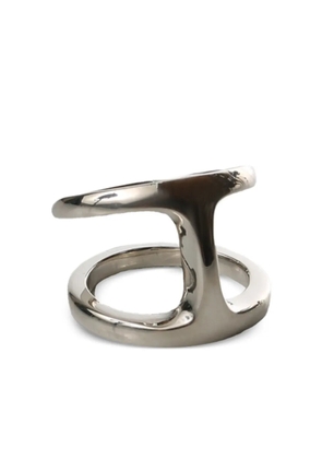 HOORSENBUHS polished-finish double ring - Silver