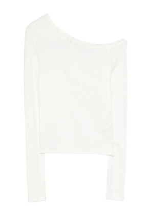 Eleh button-front long-sleeve top - White