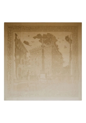 Ferragamo jacquard silk scarf - Neutrals