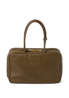 Miu Miu Leather Beau tote bag - Green