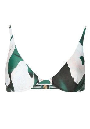 Lenny Niemeyer graphic-print bikini top - Green