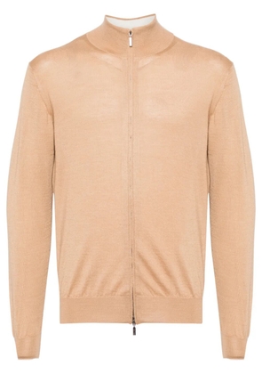 Cruciani cashmere-silk blend cardigan - Neutrals