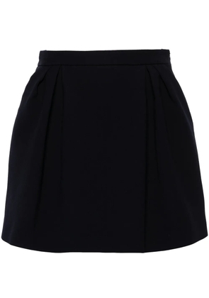 Alessandra Rich virgin-wool mini skirt - Blue