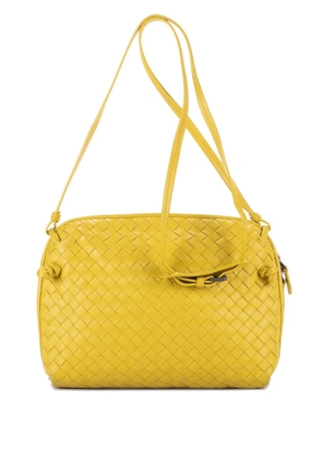 Bottega Veneta Pre-Owned Întrecciato woven leather shoulder bag - Yellow