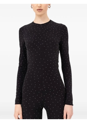 NISSA rhinestone-embellished jumpsuit - Black