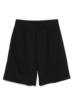 Giorgio Armani cotton track shorts - Black