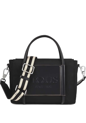 TOUS leather-panel satchel - Black