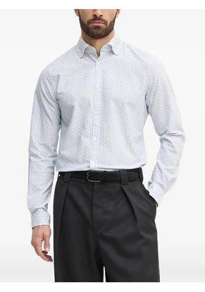 Joop! logo-print long-sleeve shirt - Blue