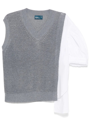 Kolor V-neck jumper - Grey