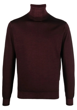 Dell'oglio roll-neck merino wool jumper - Red