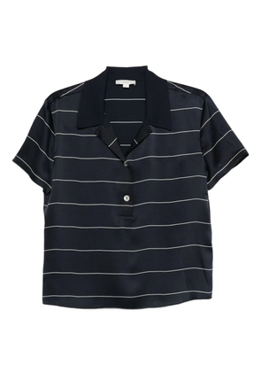 Vince striped short-sleeved top - Blue