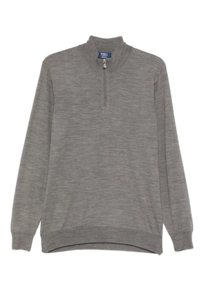 Fedeli half-zip top - Grey