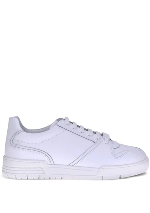 Moschino lace-up leather sneakers - White