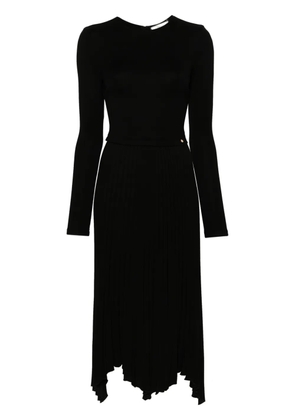 NISSA logo-plaque midi dress - Black