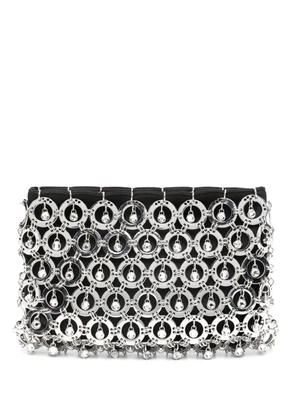 Rabanne metal-disc clutch bag - Black