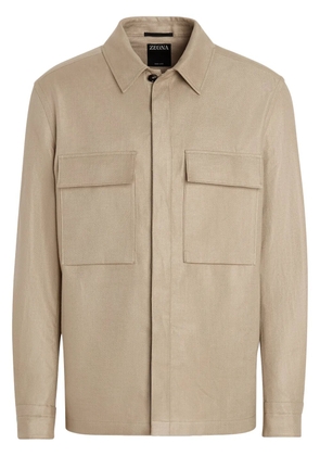 Zegna Oasi Lino overshirt - Neutrals