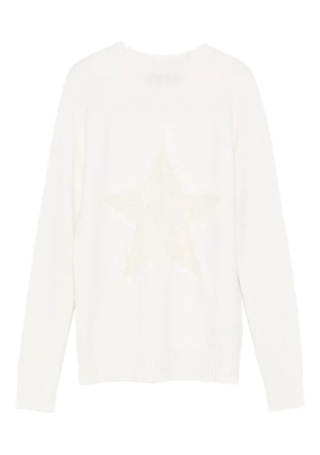Lorena Antoniazzi star-detail sweater - White