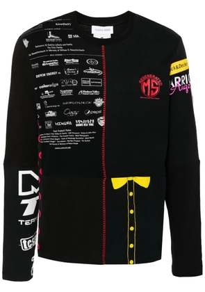 Marine Serre Upcycled T-shirt - Black