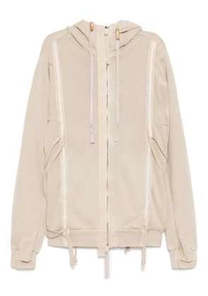 Boris Bidjan Saberi Zipper5 hoodie - Neutrals