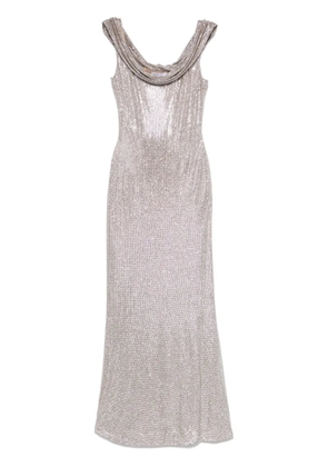 Giuseppe Di Morabito crystal-embellished gown - Neutrals