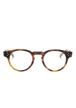 MR. LEIGHT Kennedy round-frame glasses - Brown