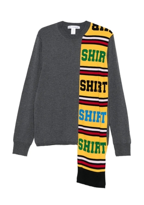 Comme Des Garçons Shirt layered wool sweater - Grey