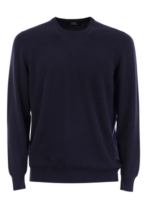 Fedeli crew-neck knit sweater - Blue