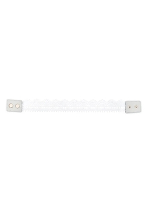 Manokhi lace choker necklace - White