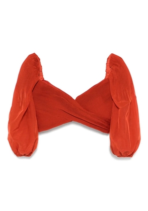 ZIMMERMANN pleated top - Red