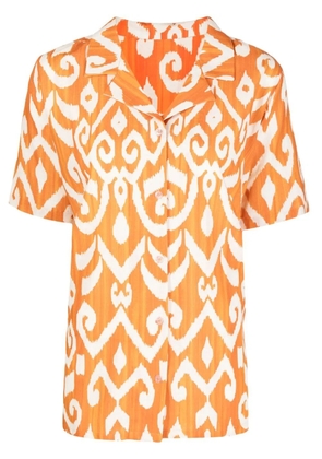 Bambah geometric short-sleeve shirt - Orange