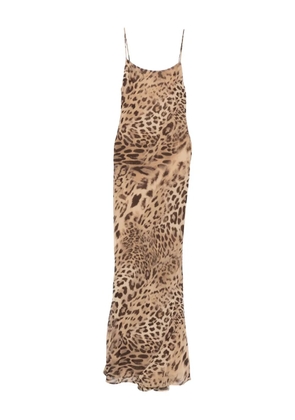 THE ANDAMANE animal-print slip dress - Neutrals