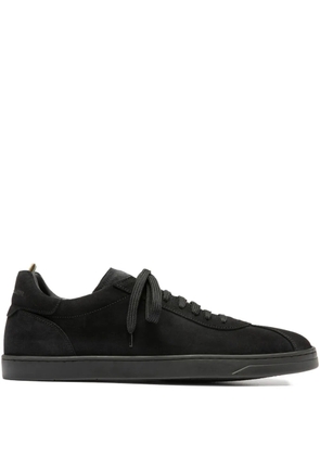 Officine Creative Karma suede lace-up sneakers - Black
