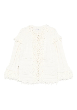 Judy Turner Orlando fringed cardigan - White