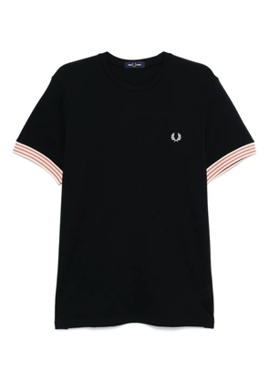Fred Perry striped-cuffs T-shirt - Blue