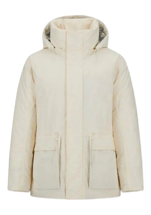 Herno removable-hood wool jacket - Neutrals