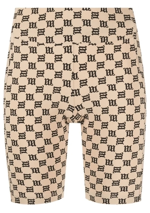 MISBHV logo-print cycling shorts - Neutrals