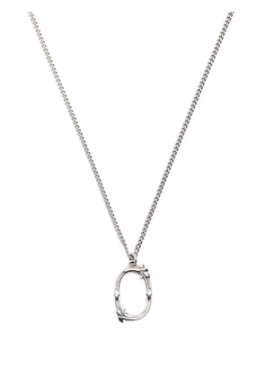 Emanuele Bicocchi Alphabet pendant necklace - Silver