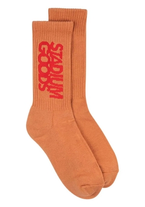 STADIUM GOODS® ribbed logo 'Mesa' socks - Orange