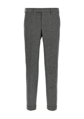 PT Torino herringbone cuffed trousers - Grey