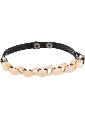 Manokhi Fab leather choker - Black