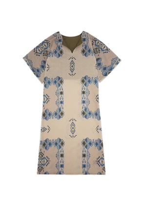 Fortela Acaia V-neck midi dress - Neutrals