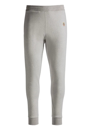 Bally logo-patch wool track pants - Grey
