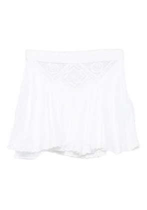 MARANT ÉTOILE Goldie lace-trim mini skirt - White