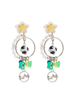 Amir Slama Bijoux football-embellished drop earrings - Green