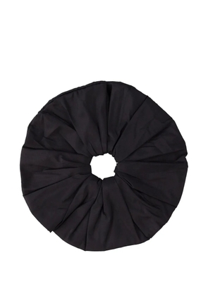 Hai Dupion Frill scrunchie - Black