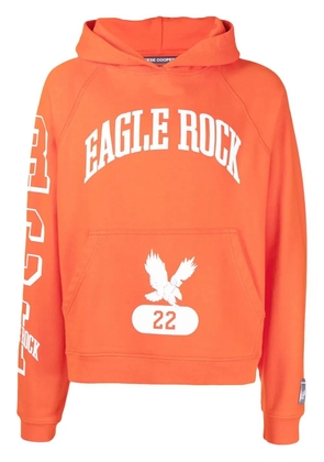 Reese Cooper logo-print cotton hoodie - Orange