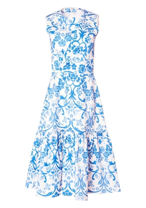 Carolina Herrera graphic-print sleeveless dress - White