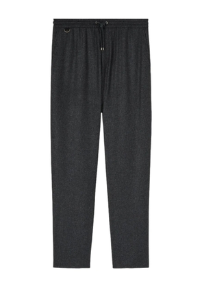 Agnona drawstring flannel trousers - Grey