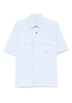 C.P. Company logo-embroidered shirt - Blue