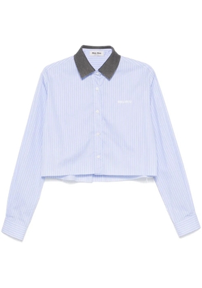 Miu Miu striped shirt - Blue